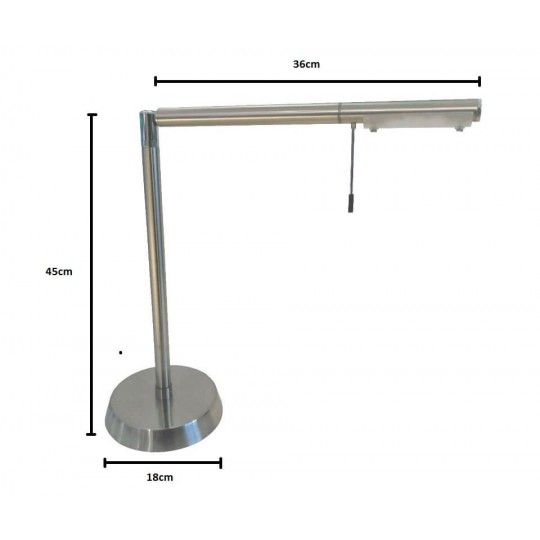Lámpara de acero para mesa 3W   G9
