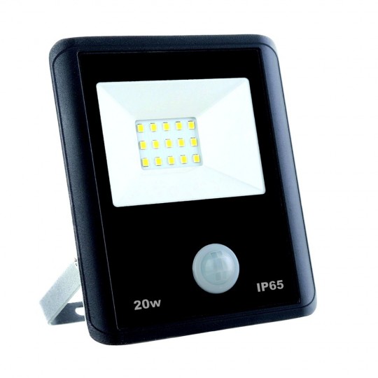 Foco Projector LED 20W Sensor de Movimento PIR