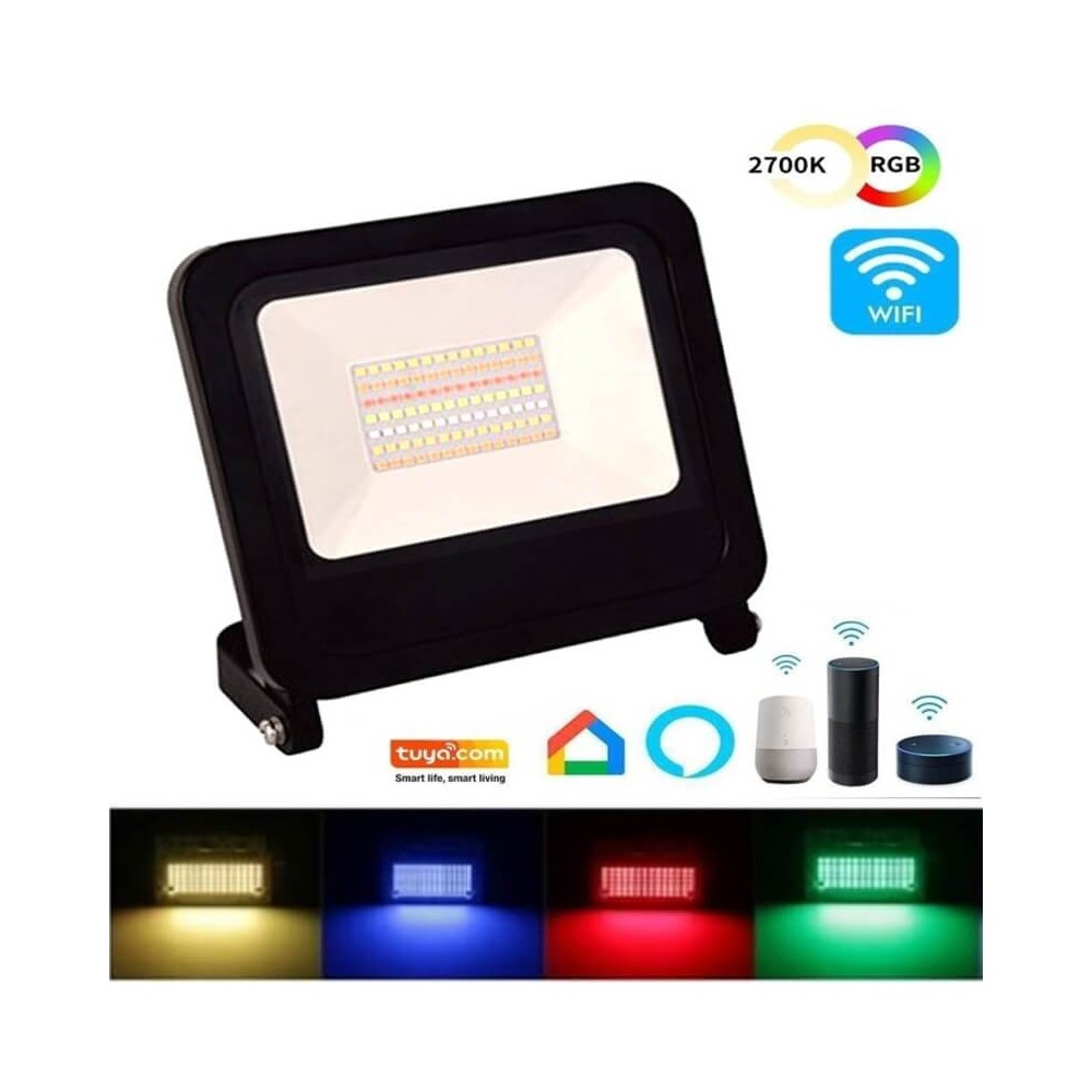 50W Flutlichtstrahler Dimmbar - RGB+CCT LED SMART Wifi