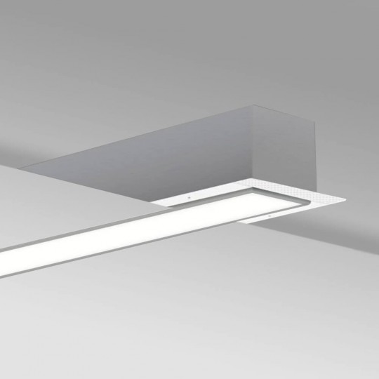Luminaria Lineal LED - Empotrar - MOSCU MINI PLATA - 0.5m - 1m - 1,5m - 2m - IP54