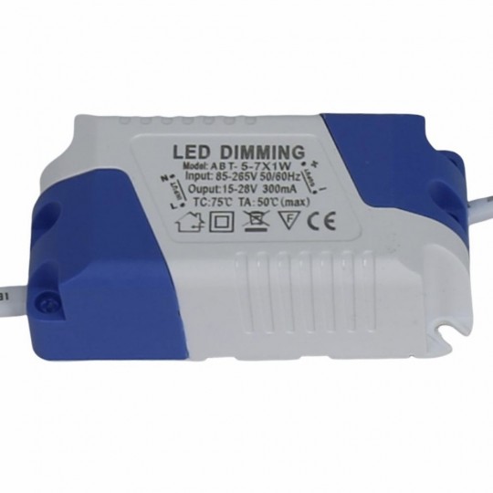Driver DIMABLE para Luminarias LED de 4W a 7W - 300mA - TRIAC