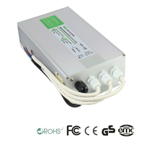LED Trafo 12V/DC, 0-200W, IP67, dimmbar