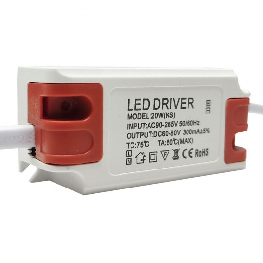 Driver para luminarias LED de 20W 300mA