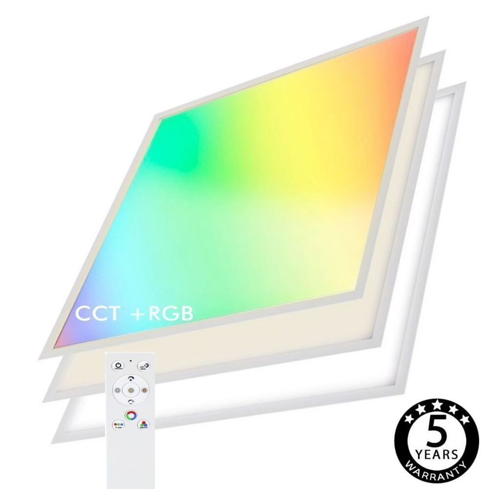 Panneau LED 60x60 cm 40W 3600lm Slim Dimmable CCT Sélectionnable avec  Télécommande - Ledkia