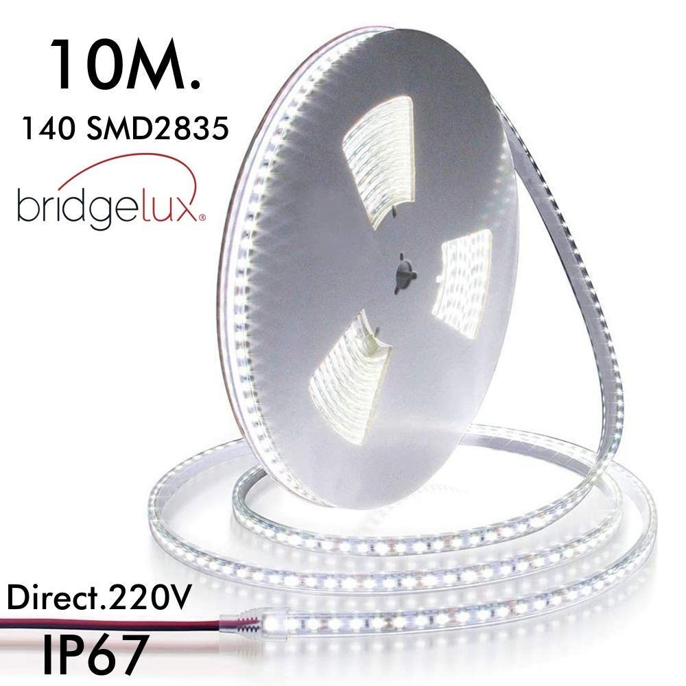 ✔️ Tira LED Exterior 220V 20M Sumergible IP67 - Varios tonos