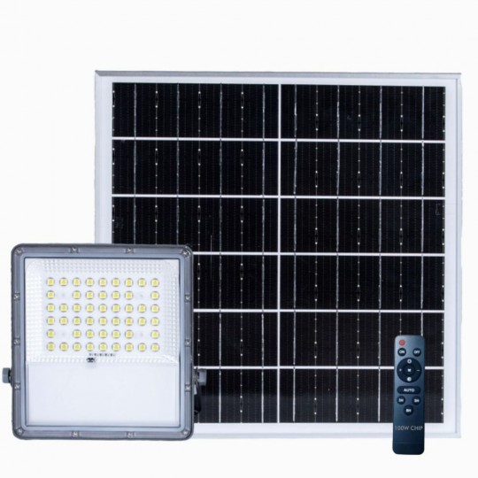 Foco Proyector Exterior SOLAR LED 100W NEW AVANT - 5000K