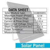 Foco Proyector Exterior SOLAR LED 100W NEW AVANT - 5000K