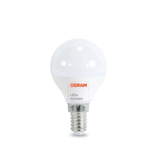 Lâmpada LED 6W E14 G45 220º - OSRAM CHIP DURIS E 2835