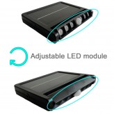 Foco Solar orientable LED - 5W  -Sensor de movimiento - 4000K
