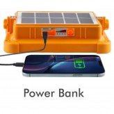 Foco Proyector Solar Portatil Led - 200W Chip - Power Bank + USB Recargable